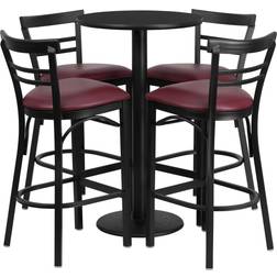 Flash Furniture RSRB1037-GG 24'' Round Bar Stool