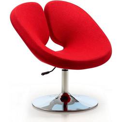 Manhattan Comfort Perch Red Armchair