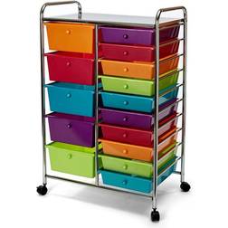 Seville Classics 15-Drawer Organizer Cart