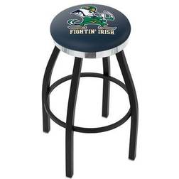 "Notre Team Black Wrinkle Bar Stool