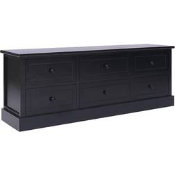 vidaXL Tv-skab 108x30x40 massivt kejsertræ TV-bord