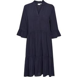 Saint Tropez Edasz Solid Dress - Blue Deep