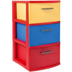 Inval MQ 3-Drawer 23.9 Resin Storage Cabinet