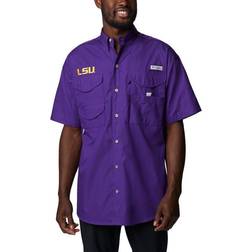 Columbia Men's LSU Tigers Bonehead Button-Up Shirt - Purple