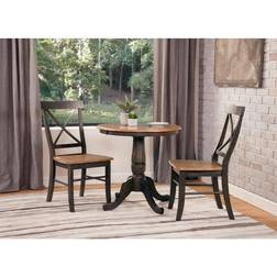 International Concepts 30 Round Top Pedestal Dining Set