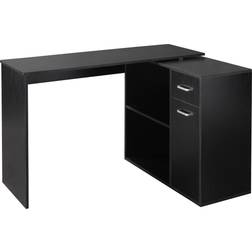 Homcom L Shaped Corner Writing Desk