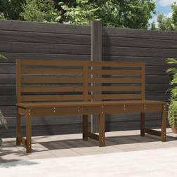 vidaXL honey brown pine Garden Bench