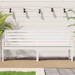 vidaXL white pine, 203.5 Garden Bench