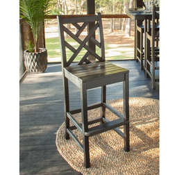 Polywood CDD102BL Chippendale Bar Outdoor Side Table