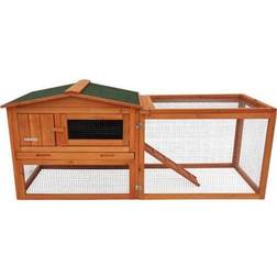 Companion rabbit hutch 155x58x68 natural/green