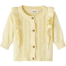 Lil'Atelier Hija langærmet cardigan Double cream