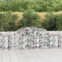 vidaXL Arched Gabion Baskets 10 Iron