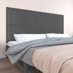 vidaXL 204x3x90 massivt fyrretræ Sengegavl