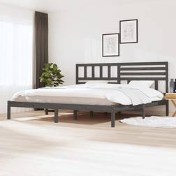 vidaXL 200x200 massivt fyrretræ Sengeramme