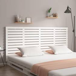 vidaXL white, 156 Solid Wood Pine Headboard