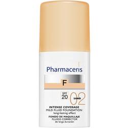 Pharmaceris Coverage-Correction Intense Coverage Mild Fluid Foundation SPF 20 02 Sand