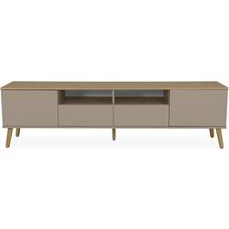 Tenzo Dot Beige / Oak TV Bench 192x54cm