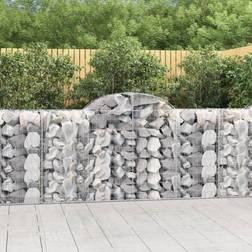 vidaXL Arched Gabion Baskets 6 Iron