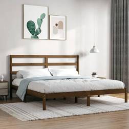 vidaXL honey brown, Solid Wood Pine Bed Frame