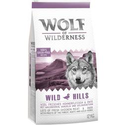 Wolf of Wilderness Dubbelpack: 2 hundmat - Duck 12kg
