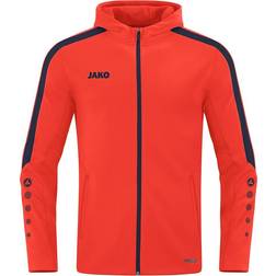 JAKO Power Hooded Jacket - Flame/Marine