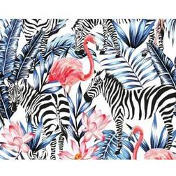 Origin Murals Zemingo Cobalt and Coral Mural Wall Decor