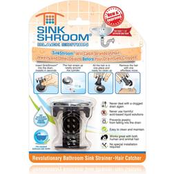 SinkShroom 2-pack black the revolutionary drain protector hair catch strainer