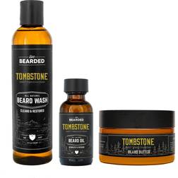 Live Bearded 3-step grooming kit tombstone wash, oil a