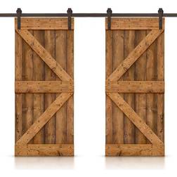 Calhome CALHOME 72 Stained Sliding Door (x82.7")