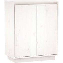 vidaXL beBasic Skänk Vit 60 x 34 x 75 cm Massiv Furu Sideboard