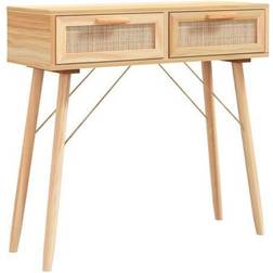vidaXL Solid Wood Pine 80 x 30 x 75 cm Console Table