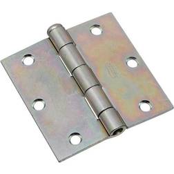 National Hardware 3-1/2 L Zinc-Plated Broad Hinge 2 pk