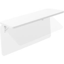 Vivo white wall mounted folding 43 inch workbench with adjustable brackets