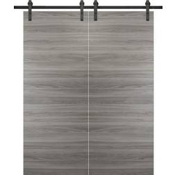 SartoDoors Sturdy Double Frosted Sliding Door (x82.7")