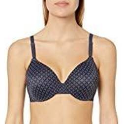 Warner's This Is Not A Underwire Contour Bra - Gunmetal Grey Geo Print