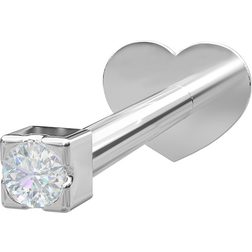 Nordahl Jewellery Piercing smykker Pierce52 labret-piercing sølv zirkonia