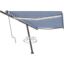 vidaXL Markise + vindsensor 500x300