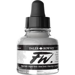 Daler-Rowney FW Artists Acrylic Ink 29.5ml Silver Imit