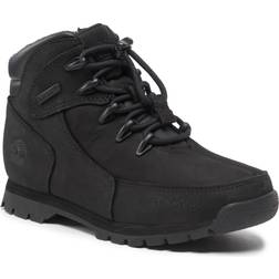 Timberland Euro Rock Hiking Boot For Toddler In Black Black Kids