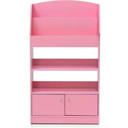 Furinno KidKanac Bookshelf 4 Tier with Cabinet