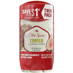 Old Spice Men's Antiperspirant & Deodorant Timber with Sandalwood, 2.26 Pack of Two