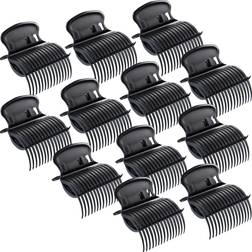 Branded 12 Pieces Hot Roller Clips Hair Curler Claw Clips Roller Section Styling