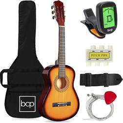 Best Choice Products 30in Kids Acoustic Guitar Beginner Starter Kit with Tuner Strap Case Strings Sunburst