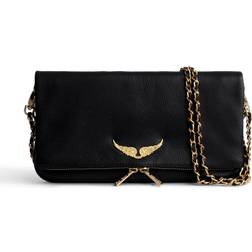 Zadig & Voltaire Rock Clutch Noir Gold