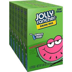 Jolly Rancher 6 boxes watermelon drink mix zero sugar