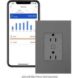 Legrand Adorne adorne Smart Outlet with Netatmo, Plus Size WNAR153M1