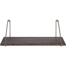 Kate and Laurel Palone Wood Metal Wall Shelf