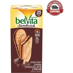 Belvita Belvita dark chocolate creme breakfast biscuits 25