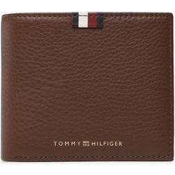 Tommy Hilfiger Premium Leather Bifold Wallet - DARK CHESTNUT - One