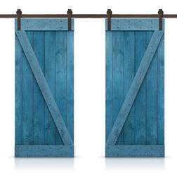 Calhome CALHOME 72 Z Bar Series Ocean Sliding Door (x82.7")
